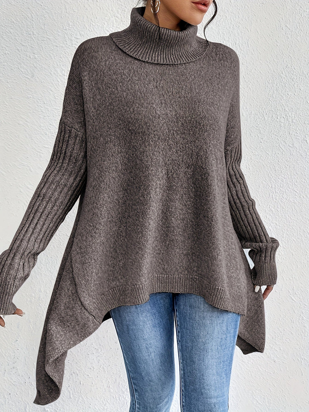 Isolde — Long Sleeve High Neck Sweater