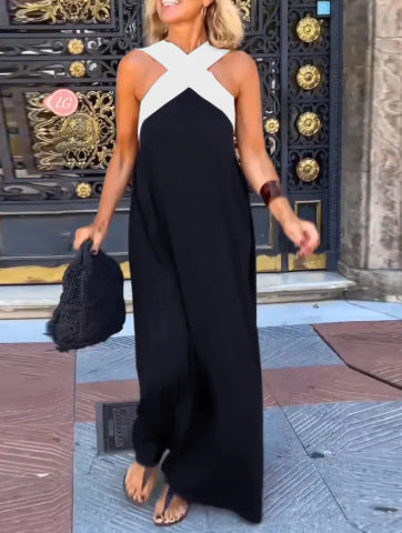 Amara — Dress with Crossed Cut