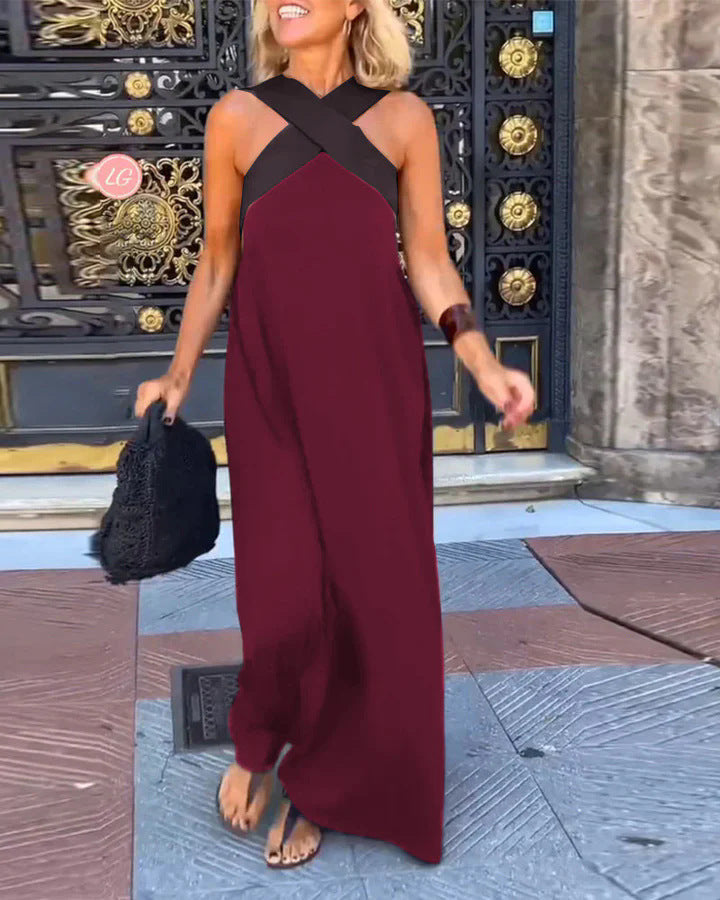 Amara — Dress with Crossed Cut