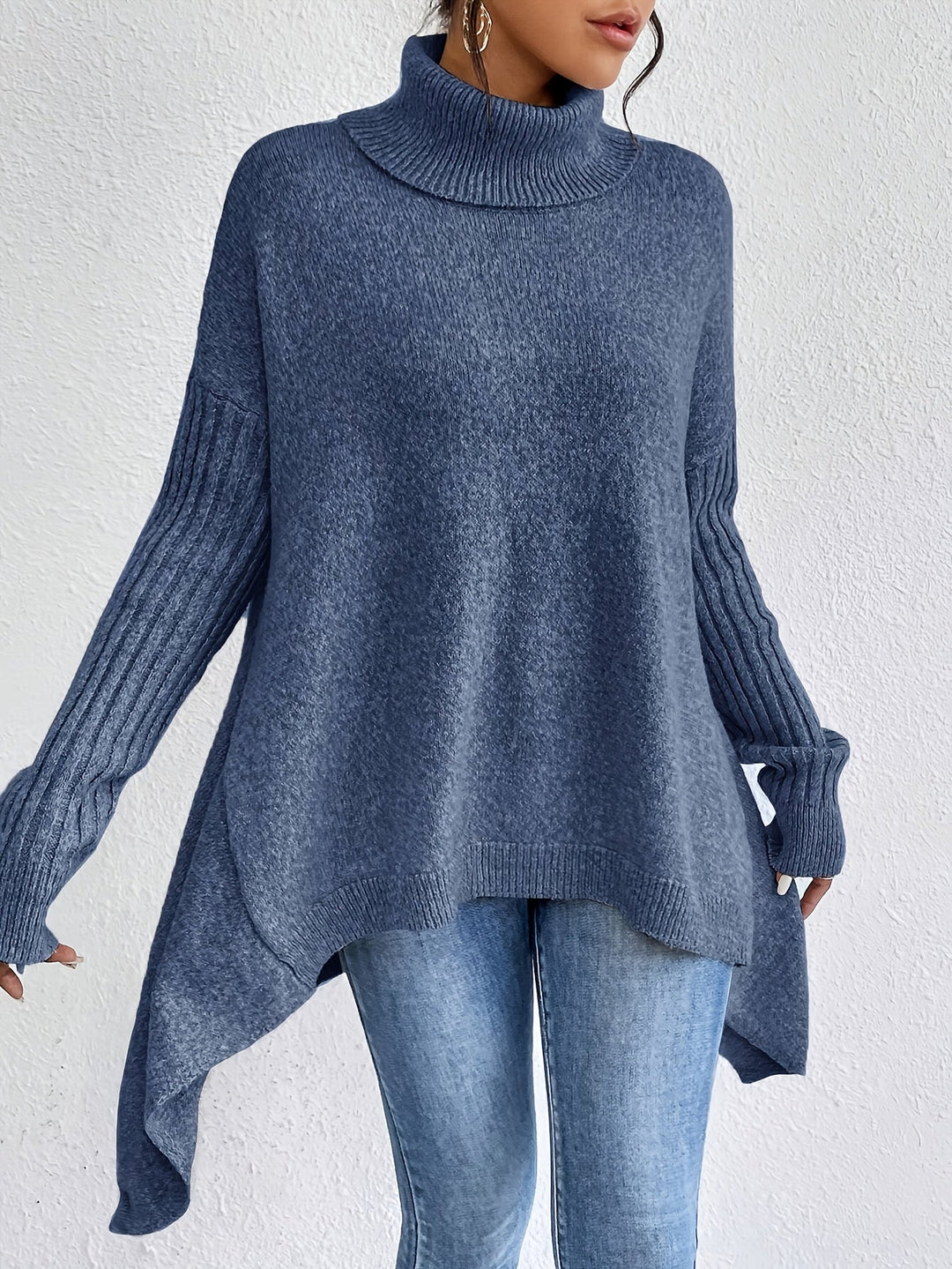 Isolde — Long Sleeve High Neck Sweater