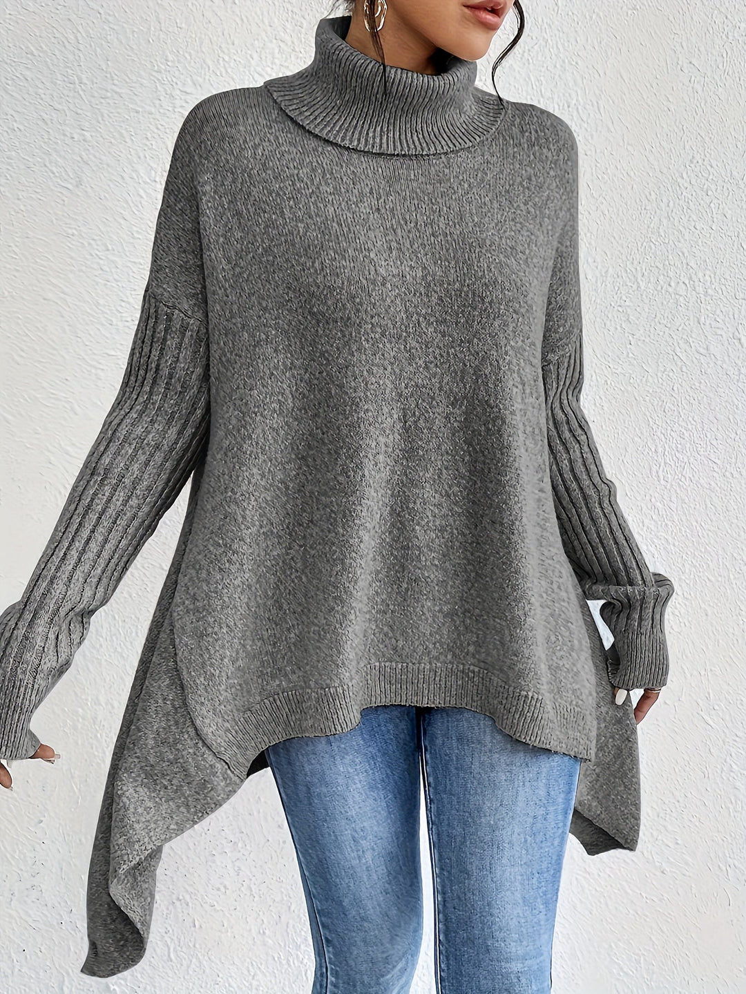 Isolde — Long Sleeve High Neck Sweater