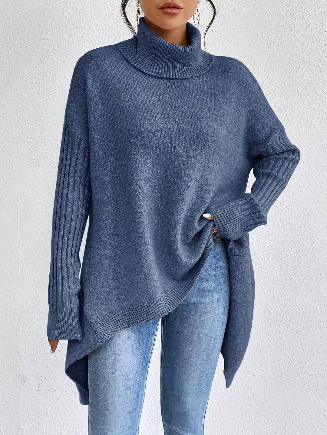 Isolde — Long Sleeve High Neck Sweater
