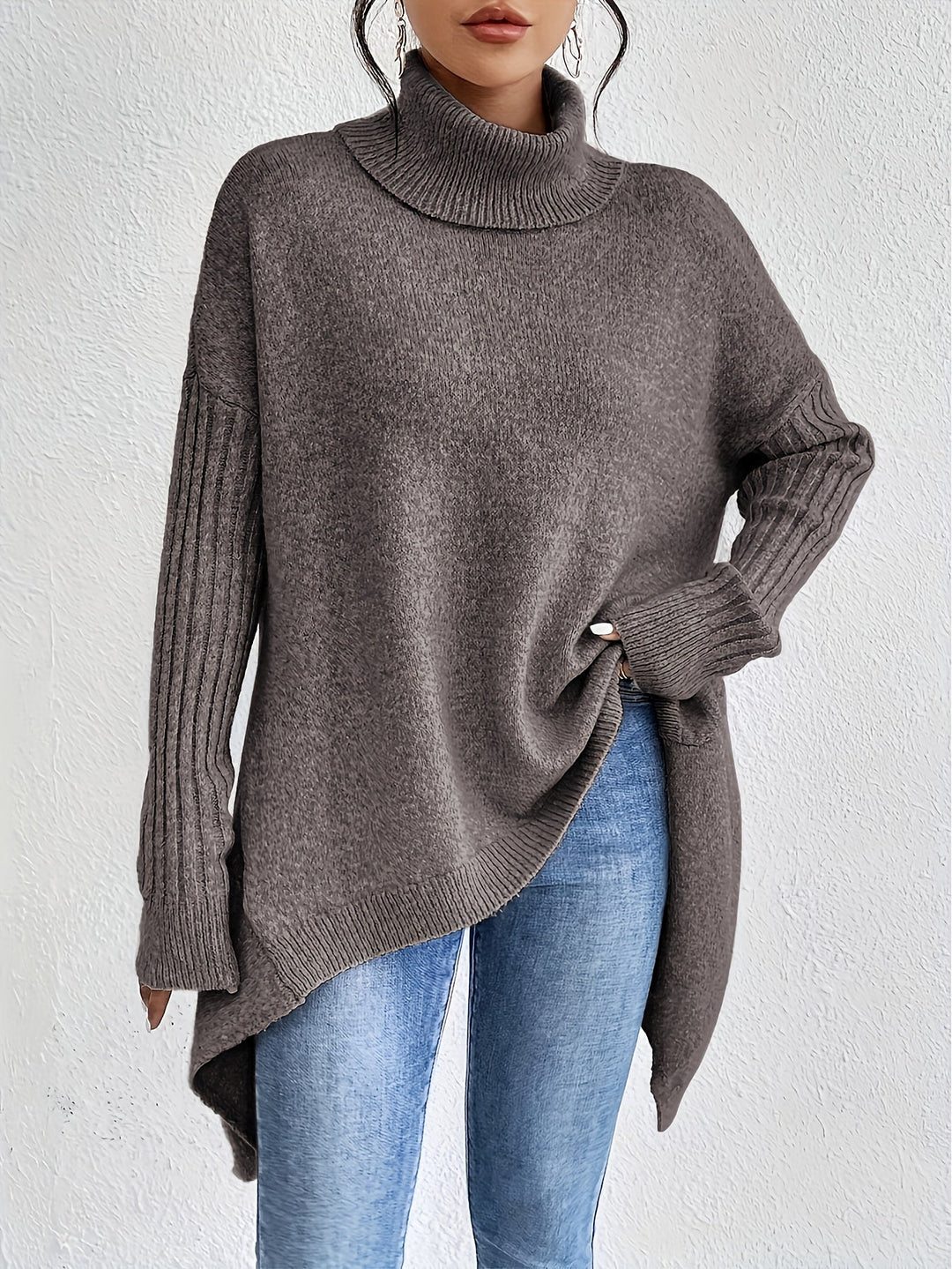 Isolde — Long Sleeve High Neck Sweater