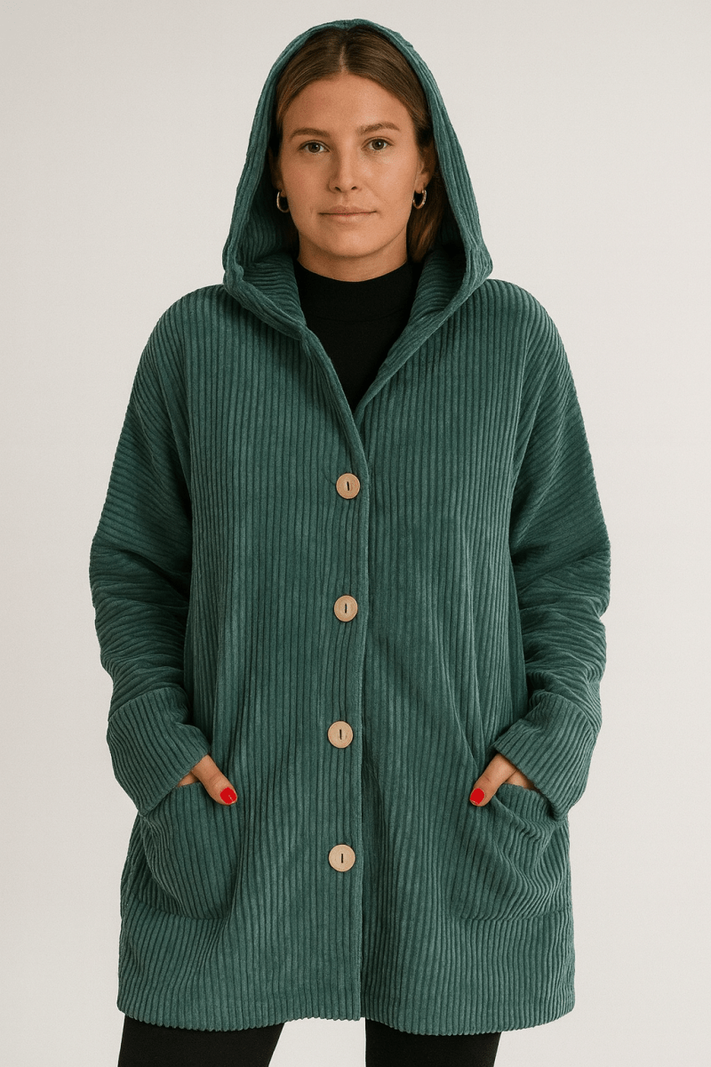 Amara — Hooded Corduroy Jacket