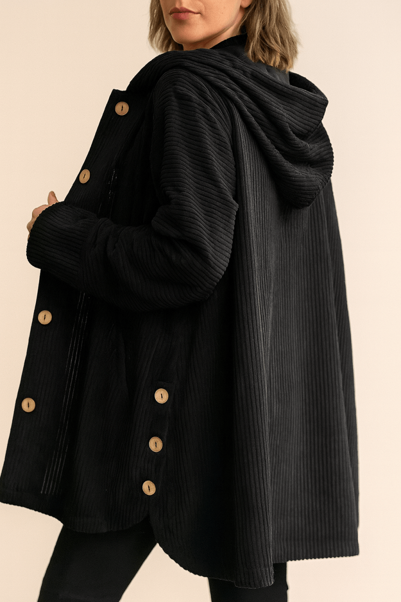 Amara — Hooded Corduroy Jacket