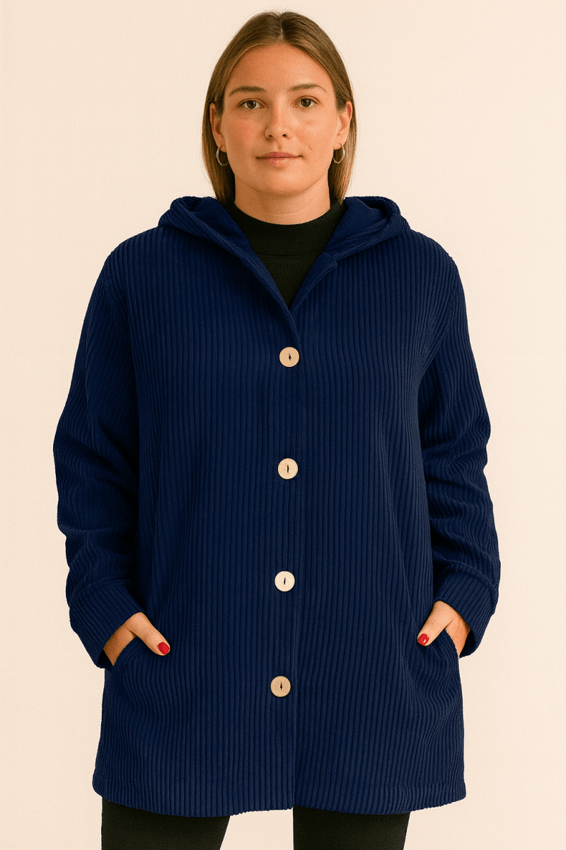 Amara — Hooded Corduroy Jacket