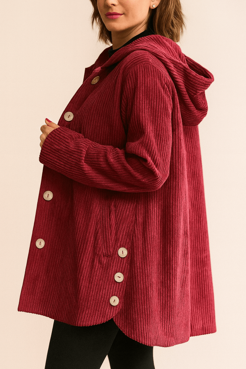 Amara — Hooded Corduroy Jacket