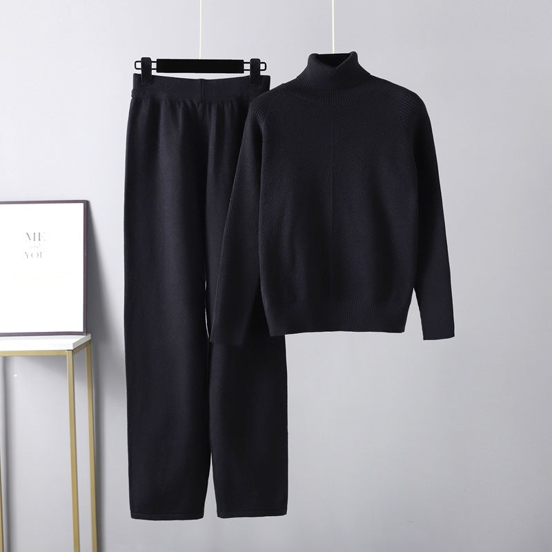 Isolde — Two-Piece Cable Knit Lounge Set