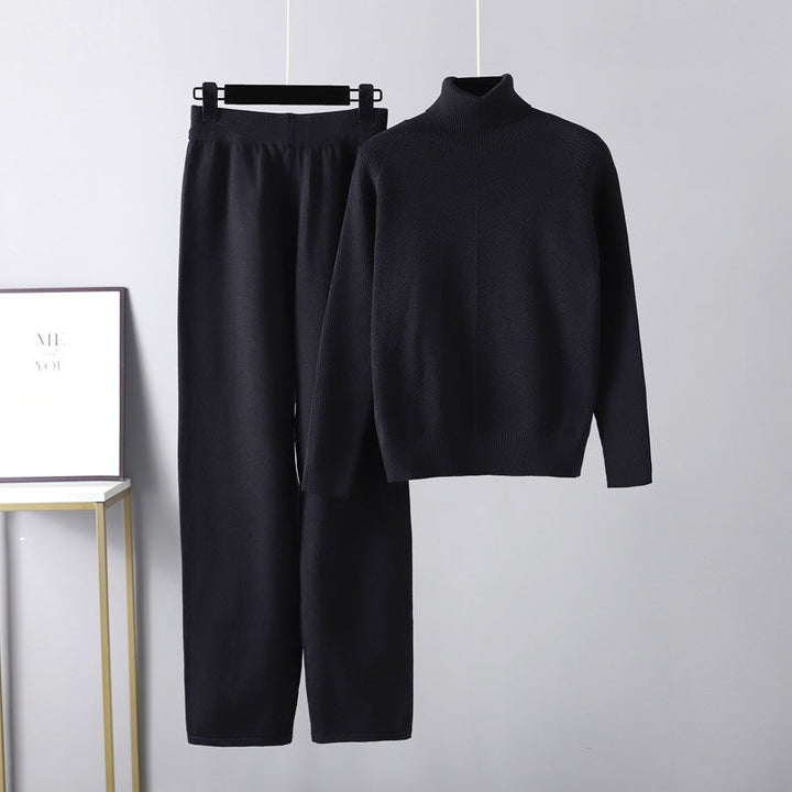 Isolde — Two-Piece Cable Knit Lounge Set