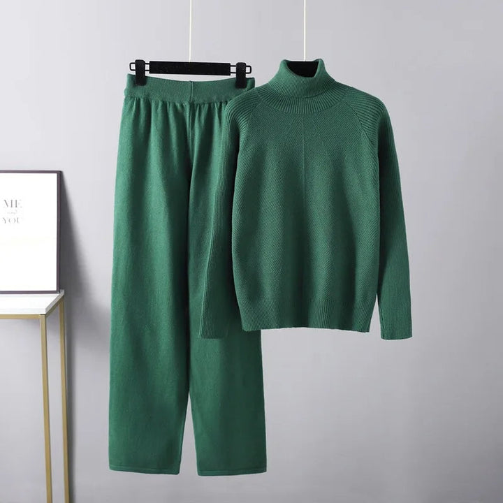 Isolde — Two-Piece Cable Knit Lounge Set