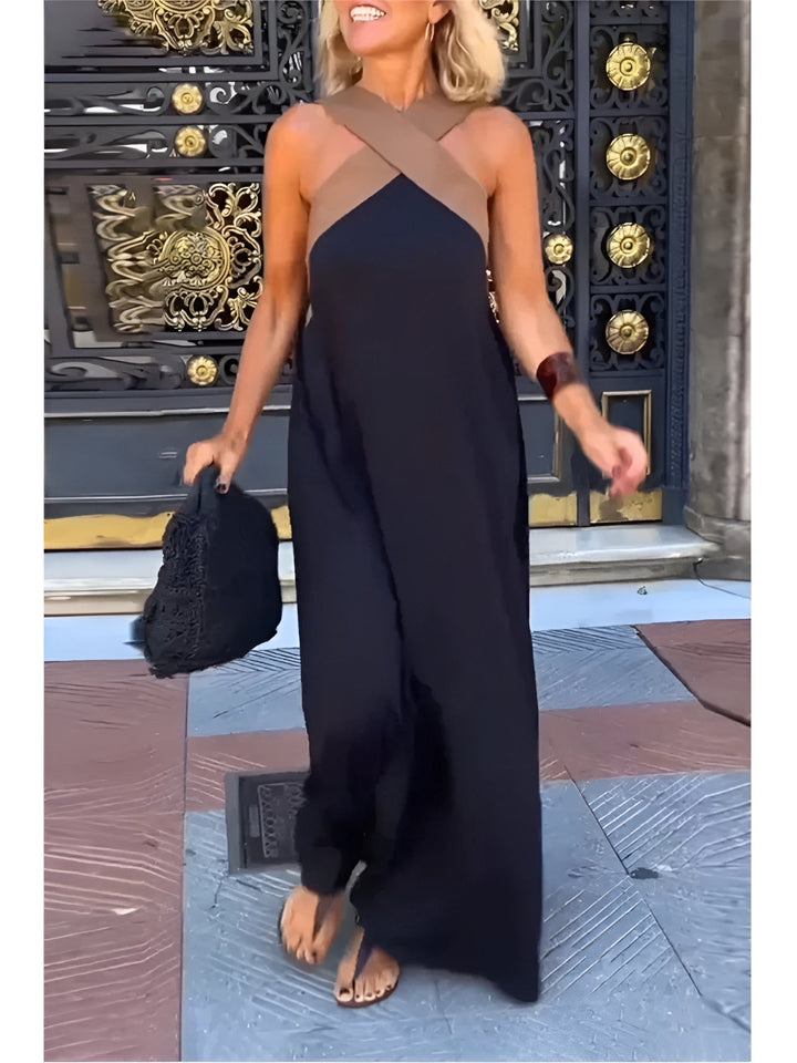 Amara — Dress with Crossed Cut