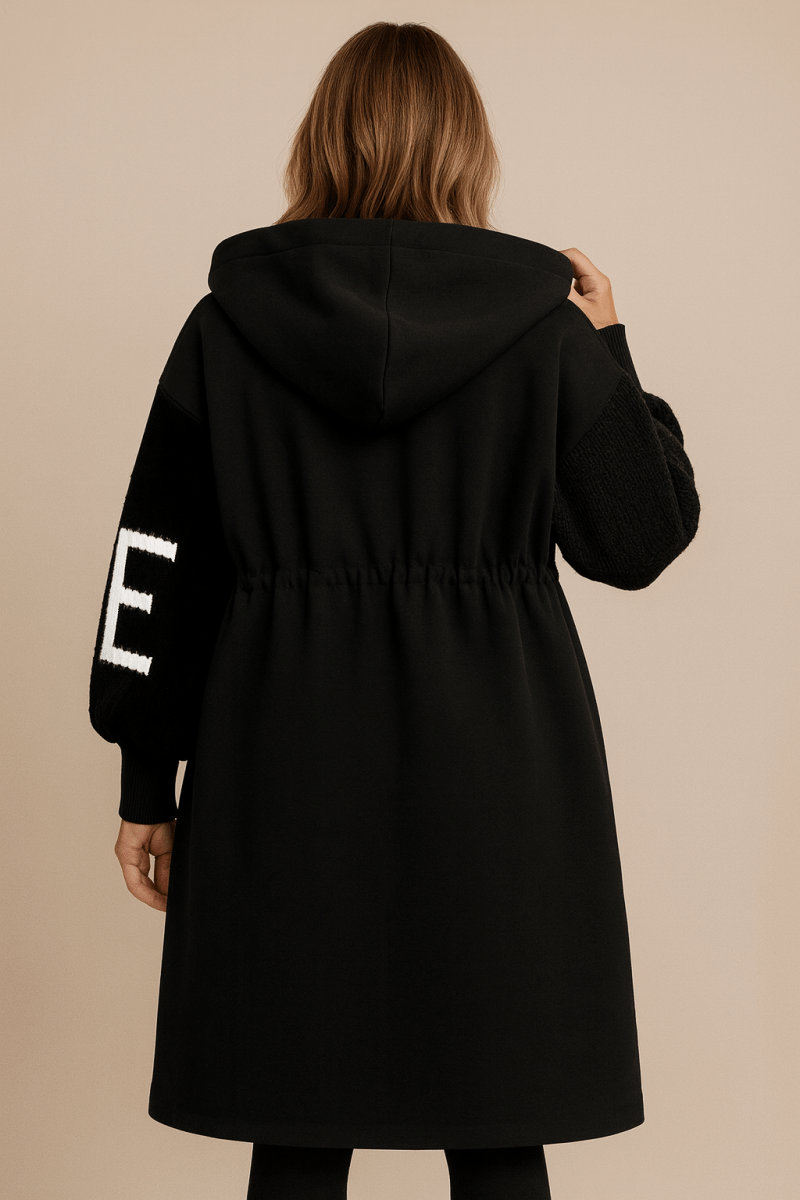 Amara — Long Knitted Hooded Coat