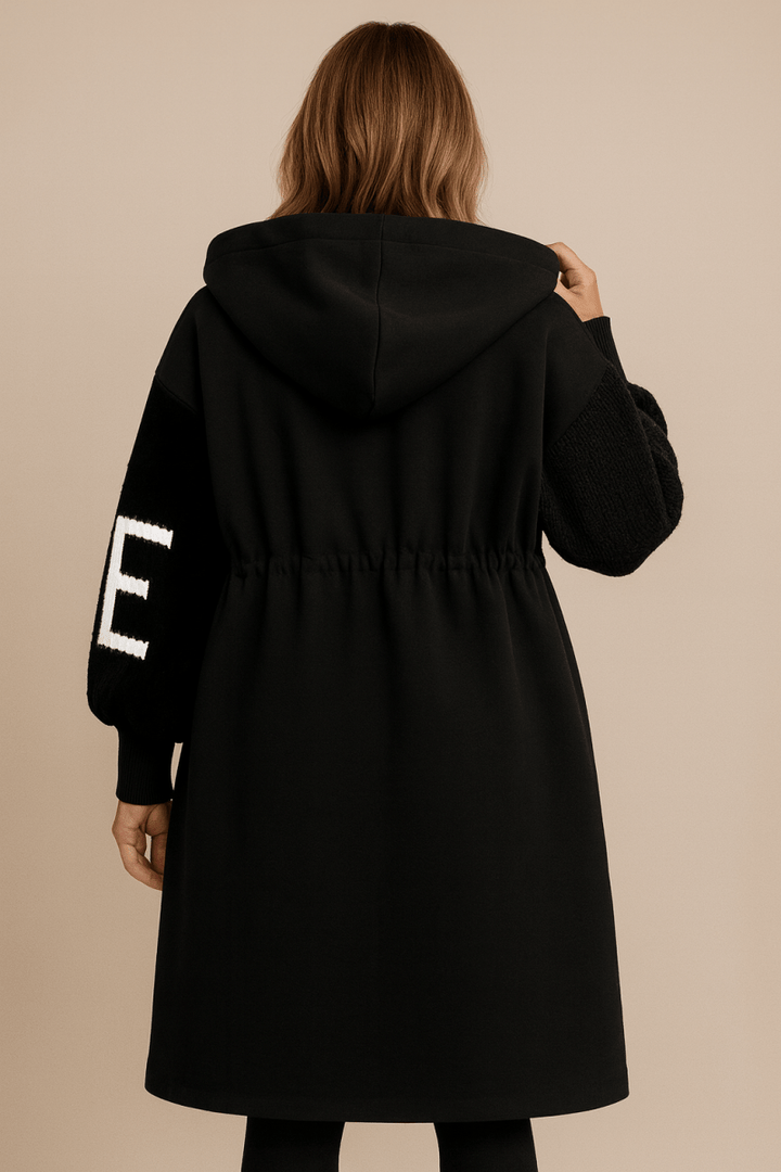 Amara — Long Knitted Hooded Coat
