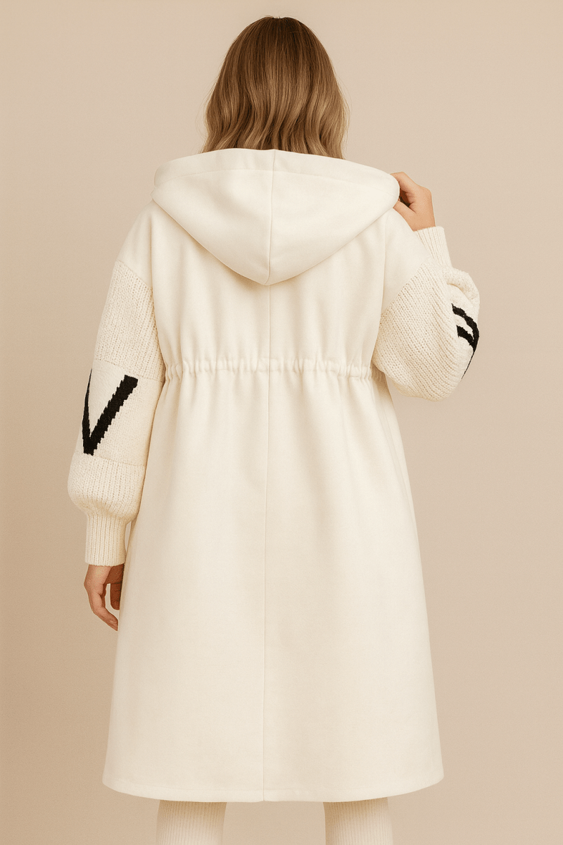 Amara — Long Knitted Hooded Coat